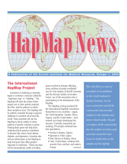 The International HapMap Project