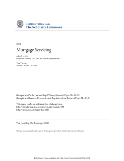 Mortgage Servicing