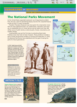 The National Parks Movement