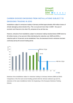 Carbon Dioxide Emissions from Installations subject to