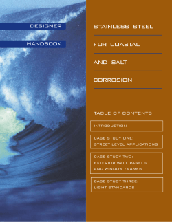 Stainless Steel for Coastal and Salt Corrosion Applications