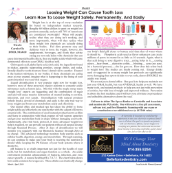 Loosing Weight Can Cause Tooth Loss