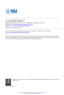 Ten Amazing Mathematical Tricks