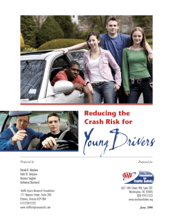 Reducing the Crash Risk for Young Drivers