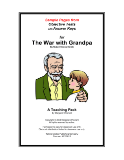 THE WAR WITH GRANDPA