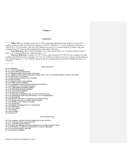 Guilford County Animal Ordinances