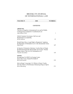 brooklyn journal - Brooklyn Law School