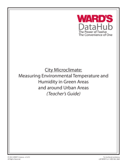 City Microclimate: Measuring Environmental Temperature and