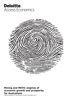 Mining and METS: engines of economic growth and prosperity for