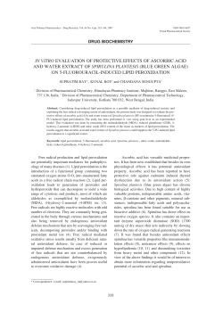 in vitro evaluation of protective effects of ascorbic acid and water