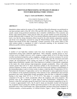 rietveld processing of phases in highly textured refractory