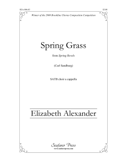 Spring Grass - Seafarer Press