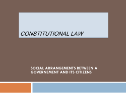 CONSTITUTIONAL LAW
