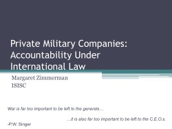 Presentation Zimmerman - Siracusa International Institute