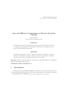 Sum and Difference Compositions in Discrete - DMat-UFPE