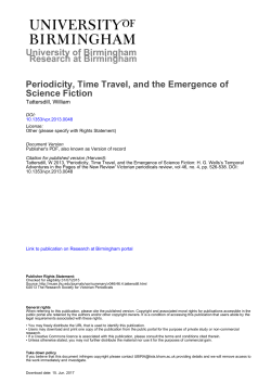 Periodicity, Time Travel, and the Emergence of Science Fiction: HG