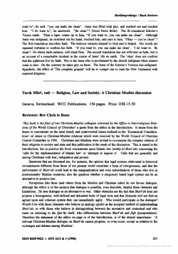 Tarek Mitri, (ed) - Religion, Law and Society:.A Christian Muslim