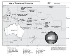 Map of Oceania and Antarctica