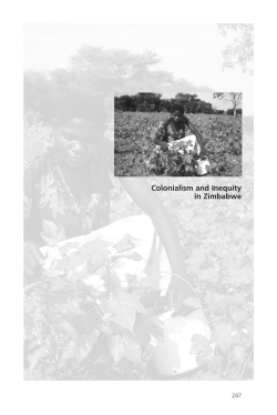 Colonialism and Inequity in Zimbabwe