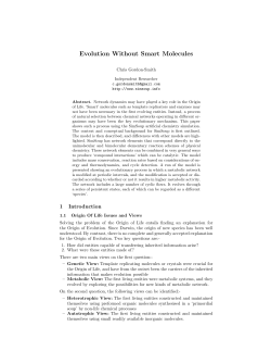 Evolution Without Smart Molecules - Chris Gordon