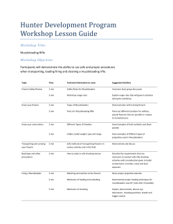 Hunter Development Program Workshop Lesson Guide