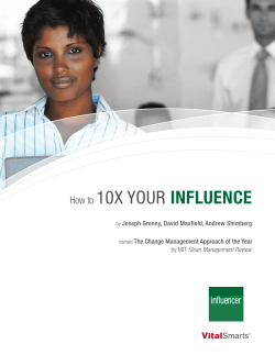 How to 10X Your INFLUENCE