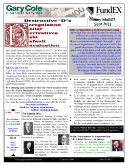 Sept 2011 Newsletter - Gary Cole Financial Services