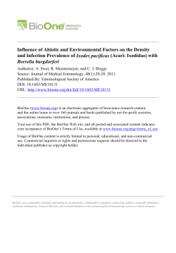 Influence of Abiotic and Environmental Factors on the Density and