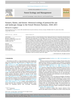 Farmers, flames, and forests: Historical ecology of