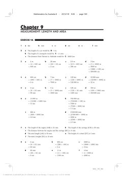 9. Measurement: Length and Area