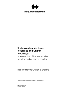 Understanding Marriage, Weddings and Church Weddings: