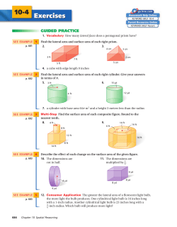 Exercises 10-4 - Spokane Public Schools