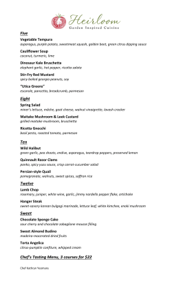 Five Eight Ten Twelve Sweet Chef`s Tasting Menu, 3