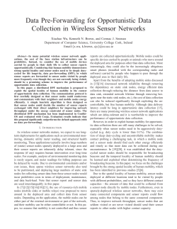 Data Pre-Forwarding for Opportunistic Data Collection in Wireless