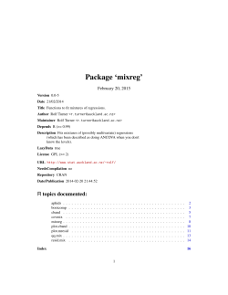 Package `mixreg`