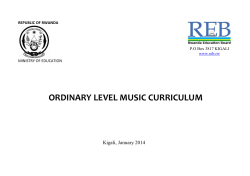 ordinary level music curriculum