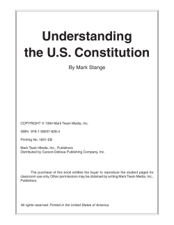Understanding the US Constitution