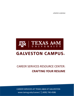 crafting your resume