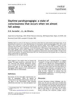 a state of consciousness that occurs when we almost fall asleep