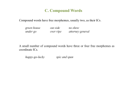 C. Compound Words