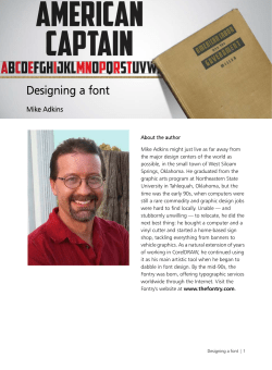 Designing a font - Corel Corporation