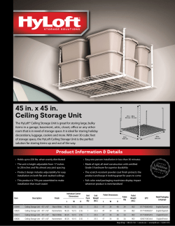 45 in. x 45 in. Ceiling Storage Unit