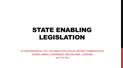 state enabling legislation