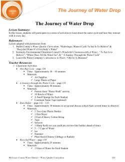 The Journey of Water Drop - McCreary County Water District