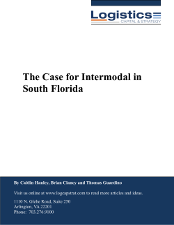 The Case for Intermodal in South Florida