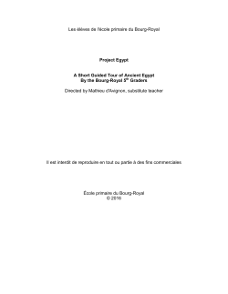 Les élèves de l`école primaire du Bourg