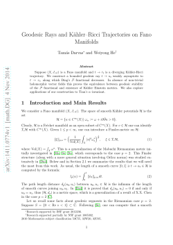 Geodesic Rays and K&auml;hler&ndash;Ricci Trajectories on Fano Manifolds