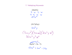 2x(5x + 3x - 7) - Ottawa Hills Local Schools