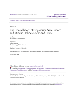 The Constellations of Empiricism, New Science, and Mind in