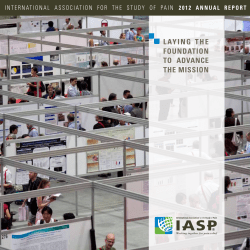 2012 Annual Report - International Association for the Study of Pain